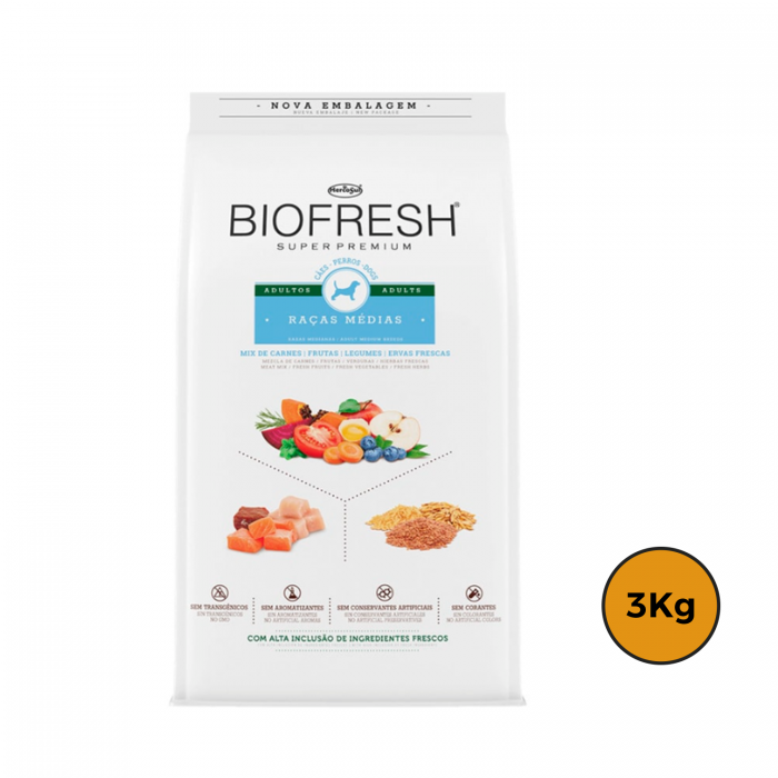 Biofresh Adulto Raza Mediana 3 Kg + Regalo