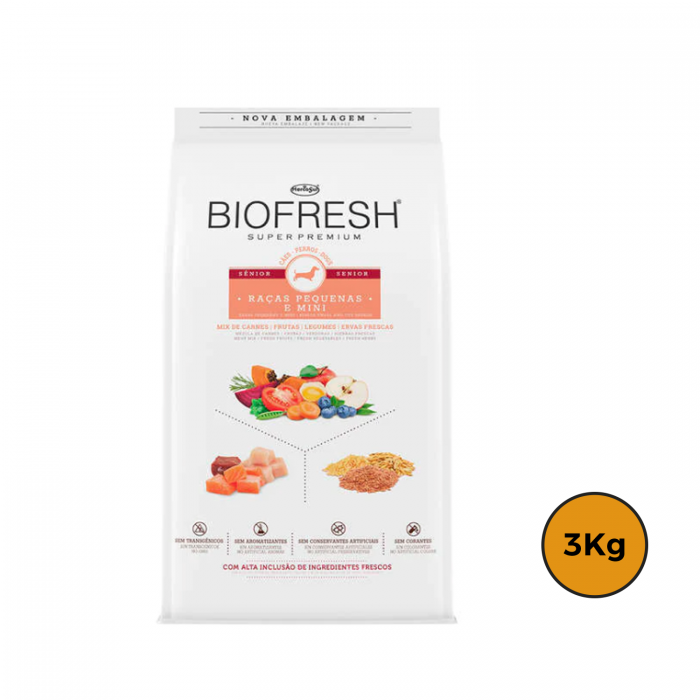 Biofresh Senior Raza Prqueña 3 Kg + Regalo