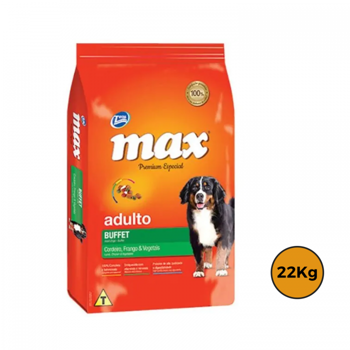 Max Adulto Buffet Vegetales 22 Kg + Regalo