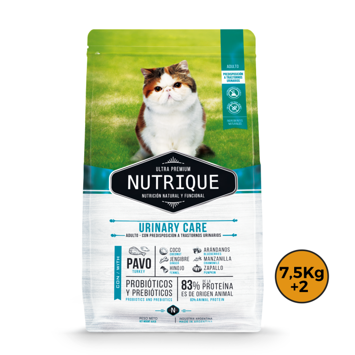 Nutrique Gato Urinary 7,5 Kg + 2 Kg + Regalo