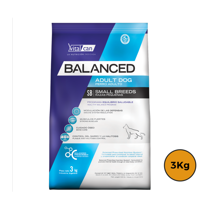 Balanced Adulto Razas Pequeñas 3 Kg + Regalo