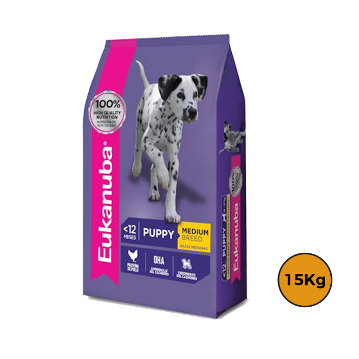 Eukanuba Cachorro Razas Medianas 15 Kg + Regalo