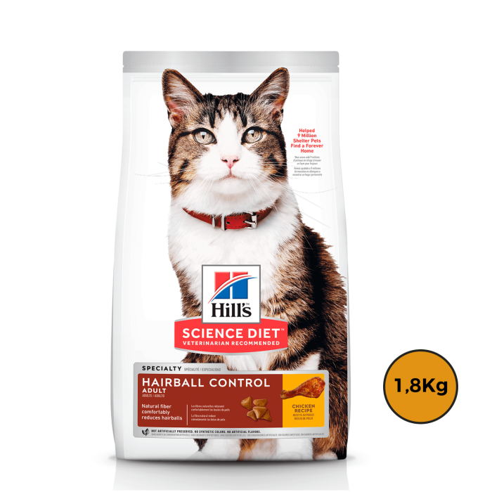 Hills Gato Hairball 1,8 Kg + Regalo