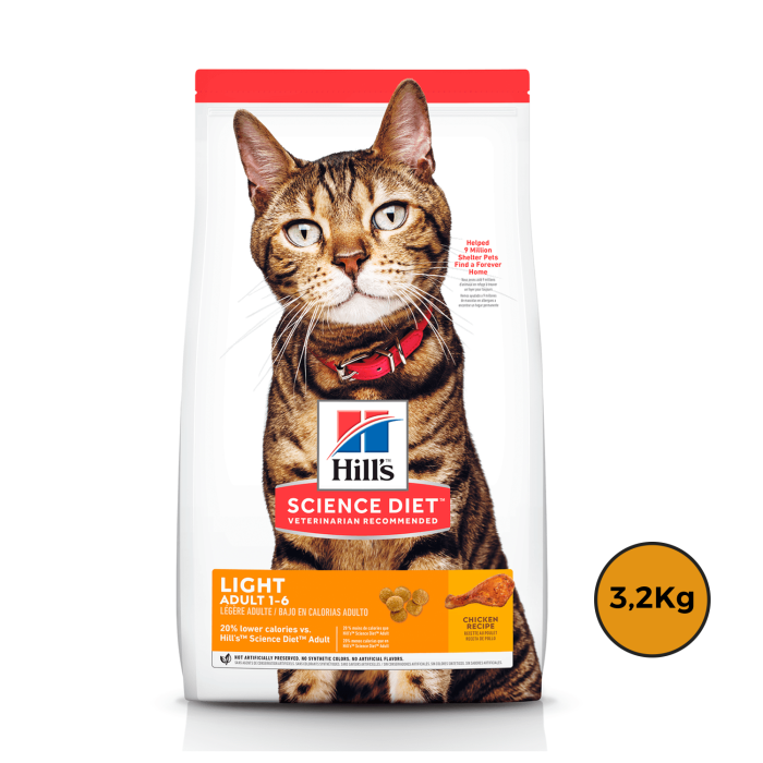 Hills Gato Light 3,2 Kg + Regalo