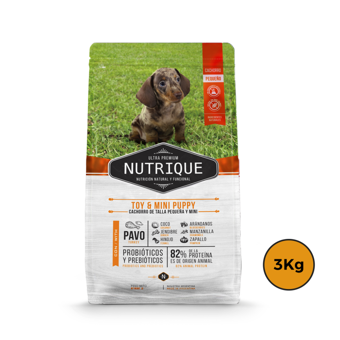 Nutrique Cachorro Razas pequeñas 3 Kg + Regalo