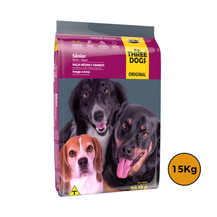 Three Dogs Original Senior 15 Kg + Regalo
