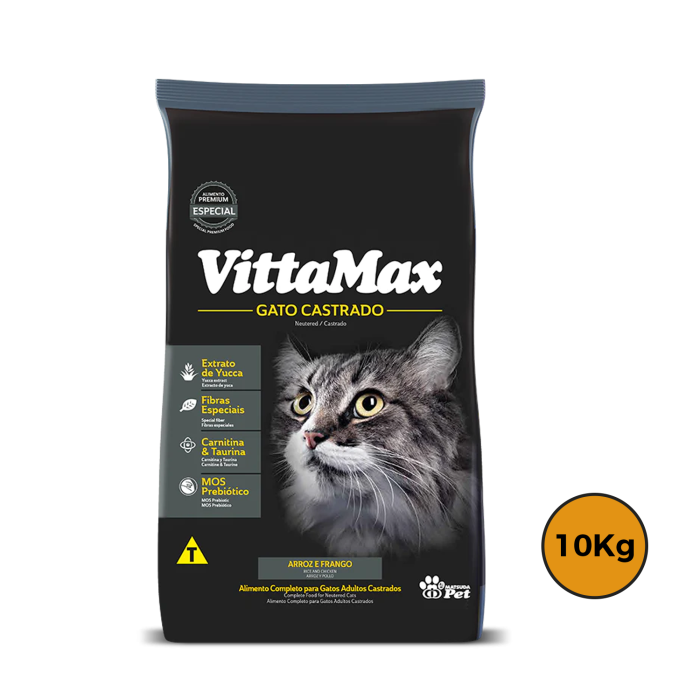 Vittamax Gato Castrado Pollo 10 Kg + Regalo