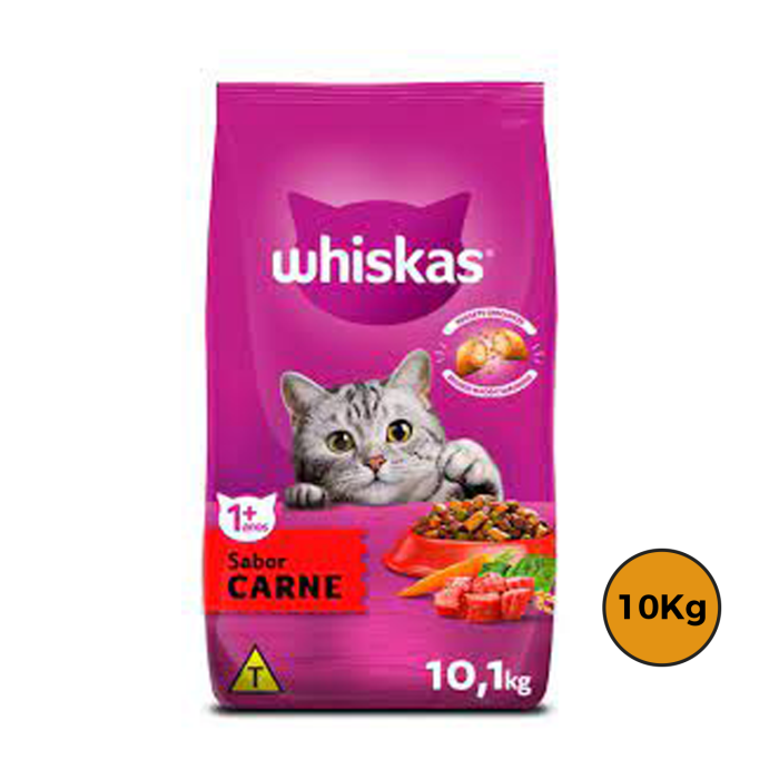 Whiskas Gato Carne 10 Kg + Regalo