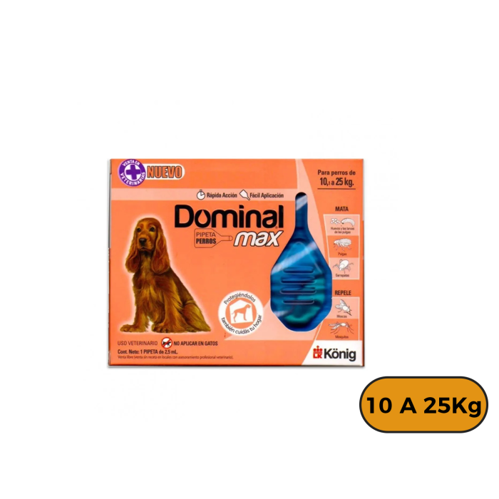 Pipetas Dominal Max Perro de 10 a 25 Kg