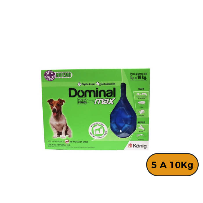 Pipetas Dominal Max Perro de 5 a 10 Kg
