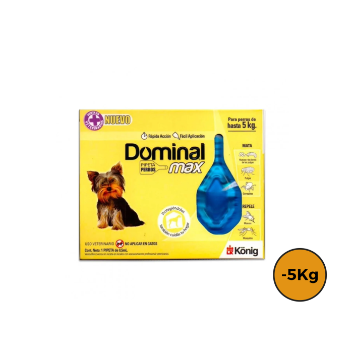Pipetas Dominal Max Perro Menos de 5 Kg