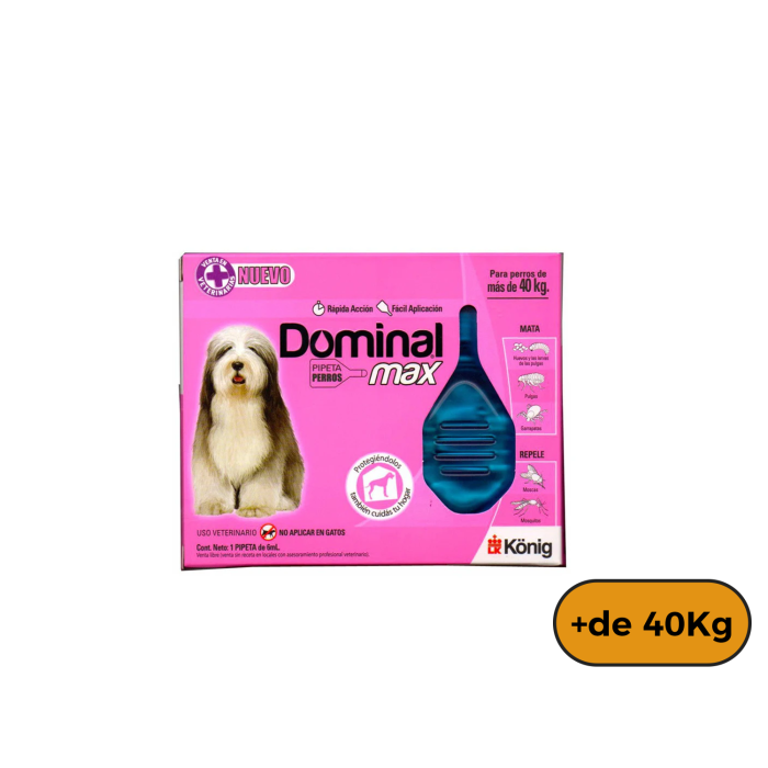 Pipetas Dominal Max Perro mas de 40 Kg