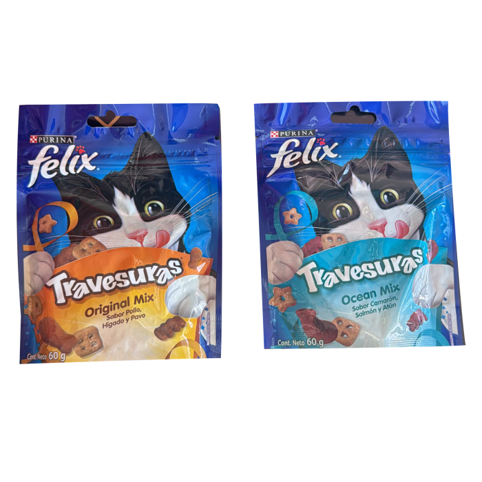Snacks para gatos 60 gramos cada uno